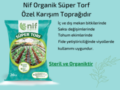 Nif Organik Süper Torf 10- Çiçek ve Saksı Toprağı 10 LT