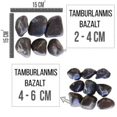 TOPTAN Bazalt Taşı 2-4 cm 10 KG 150 Adet 1 PALET