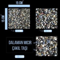 Mıcır-Çakıl Taşı - Nif Organik Doğal Taş - Dalaman 3-5 mm 20 Kg